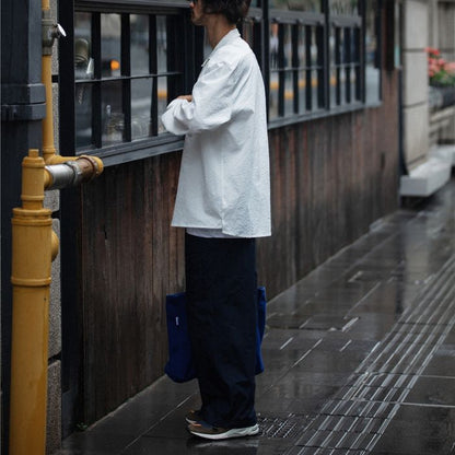 オープンカラー 長袖シャツ　M10371