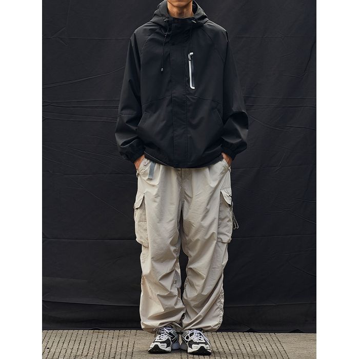 バイカラー フード付きジャケット　M10592