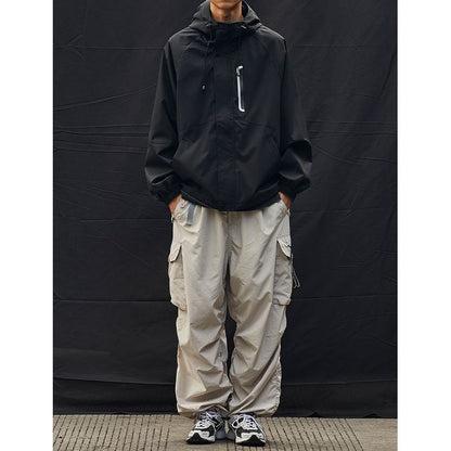 バイカラー フード付きジャケット　M10592