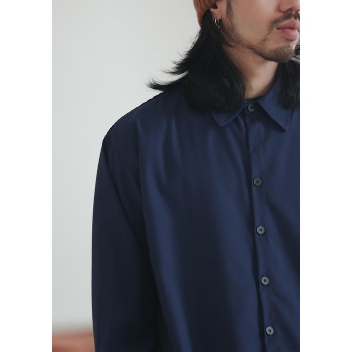 切り替えデザイン 長袖シャツ　M10380