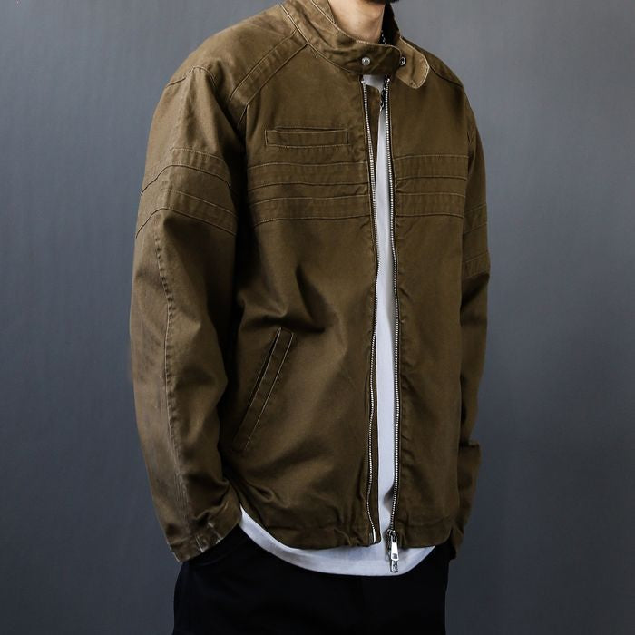 スタンドカラー ジップアップ ジャケット　M10507