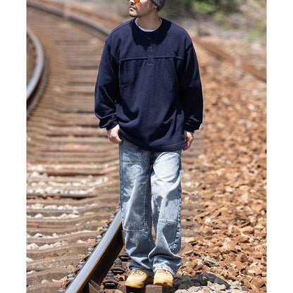 ヘンリーネック 長袖Tシャツ　M10591