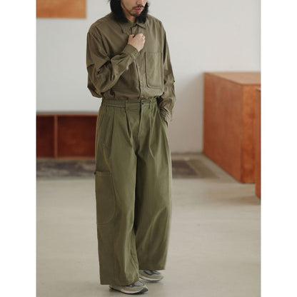 タック入り ワイドパンツ M10377