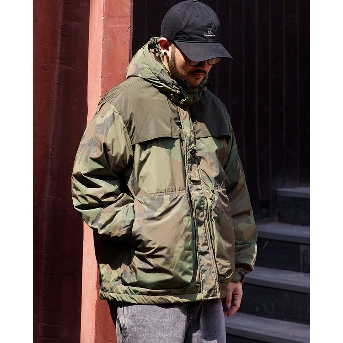 カモフラージュ柄 フード付ジャケット　M10619