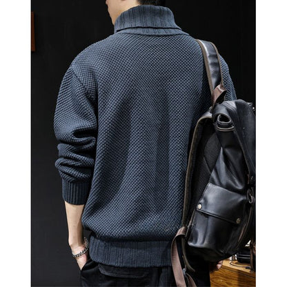 タートルネック ワッフルニット　M10538