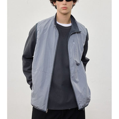 リバーシブル ジップアップ ベスト　M10357