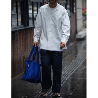 オープンカラー 長袖シャツ　M10371