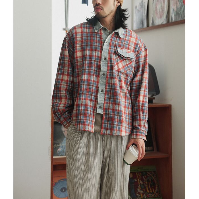 チェック柄 シャツ M10387