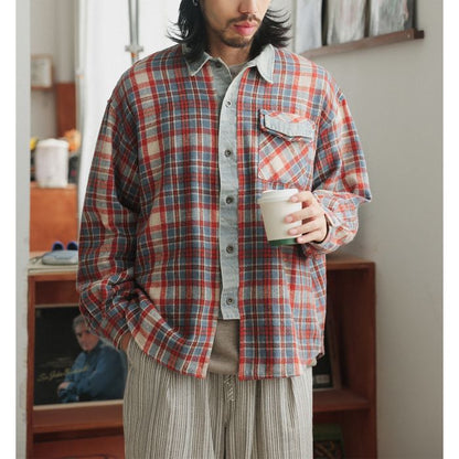 チェック柄 シャツ M10387