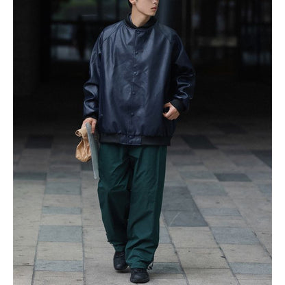 フェイクレザー ブルゾン M10427