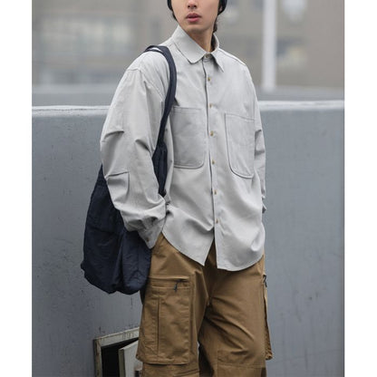 胸ポケット付き 長袖シャツ　M10362