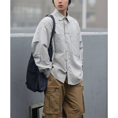 胸ポケット 長袖シャツ　M10378