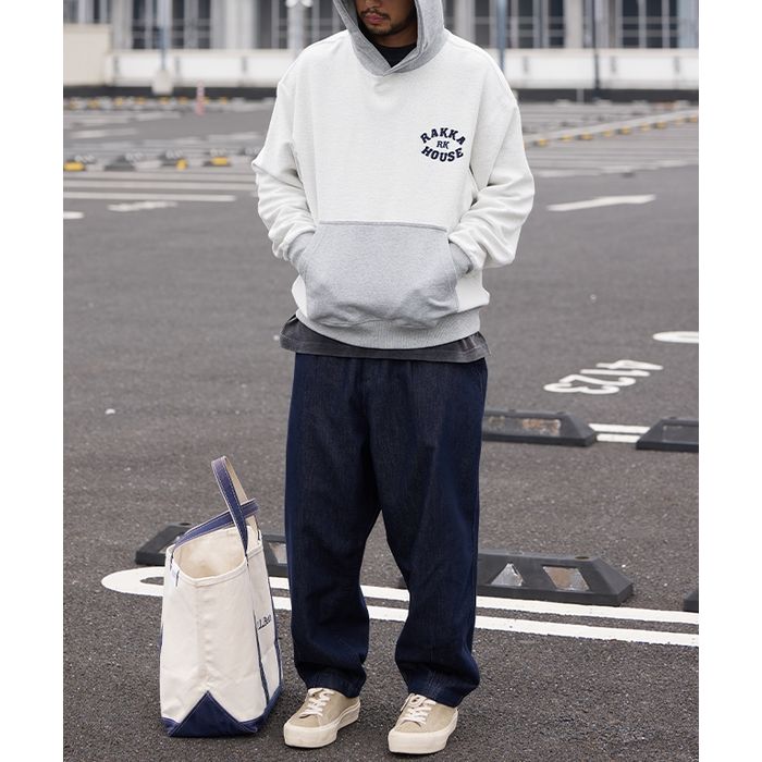 バイカラー プルオーバー フーディ　M10459