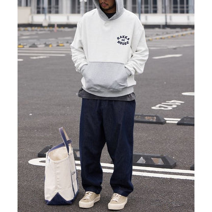 バイカラー プルオーバー フーディ　M10459