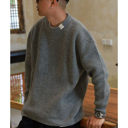 ワッフルニット プルオーバー　M10058