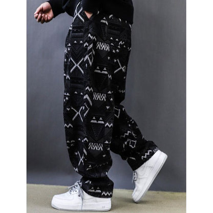 民族柄 テーパードパンツ　M10624