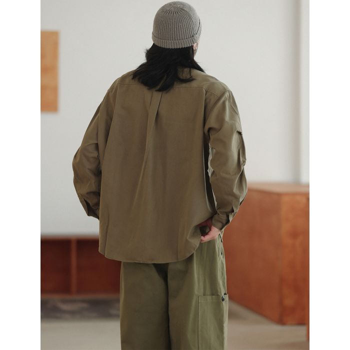 胸ポケット付き 長袖シャツ　M10362