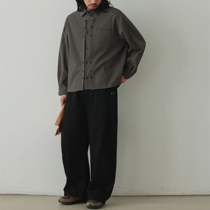 デザインフロントボタン シャツ M10426