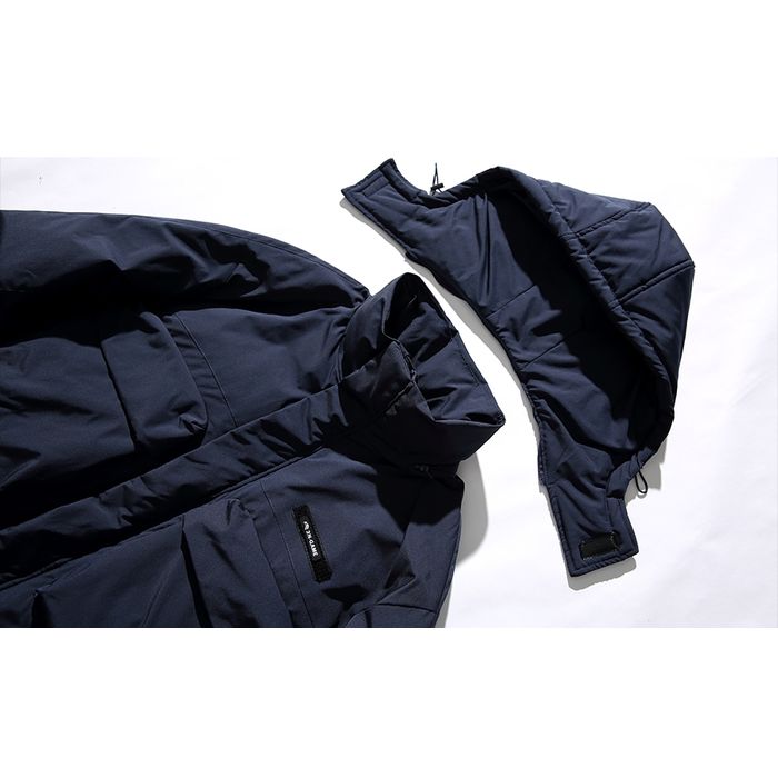 デタッチャブル フード付 ロングコート　M10607