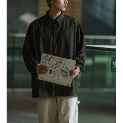 切り替えデザイン 長袖シャツ　M10380