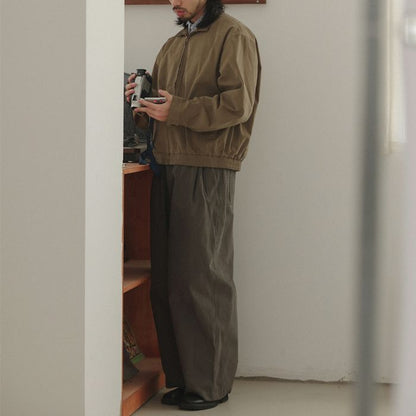 PUカラー フルジップ ブルゾン　M10381