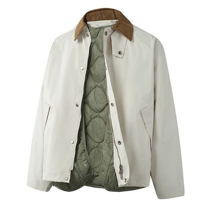 キルティング裏地 コーデュロイ襟 ジャケット　M10621