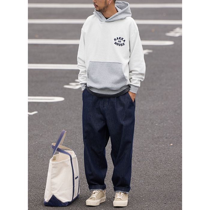 バイカラー プルオーバー フーディ　M10459