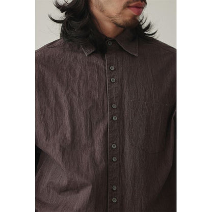 シワ加工 ワッシャー ルーズシャツ M10430