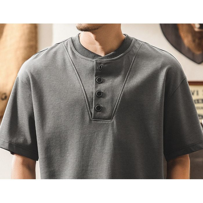 ヘンリーネック Tシャツ　M10743