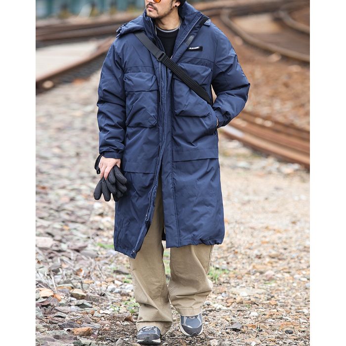 デタッチャブル フード付 ロングコート　M10607