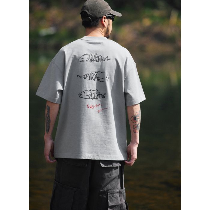 バックプリント Tシャツ　M10756