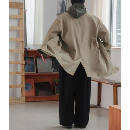 ミディアム丈ステンカラーコート　M10337