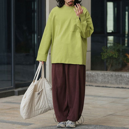 ポケット付 長袖Tシャツ　M10376