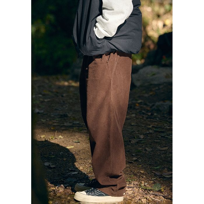 ベルト付き コーデュロイワイドパンツ　M10577