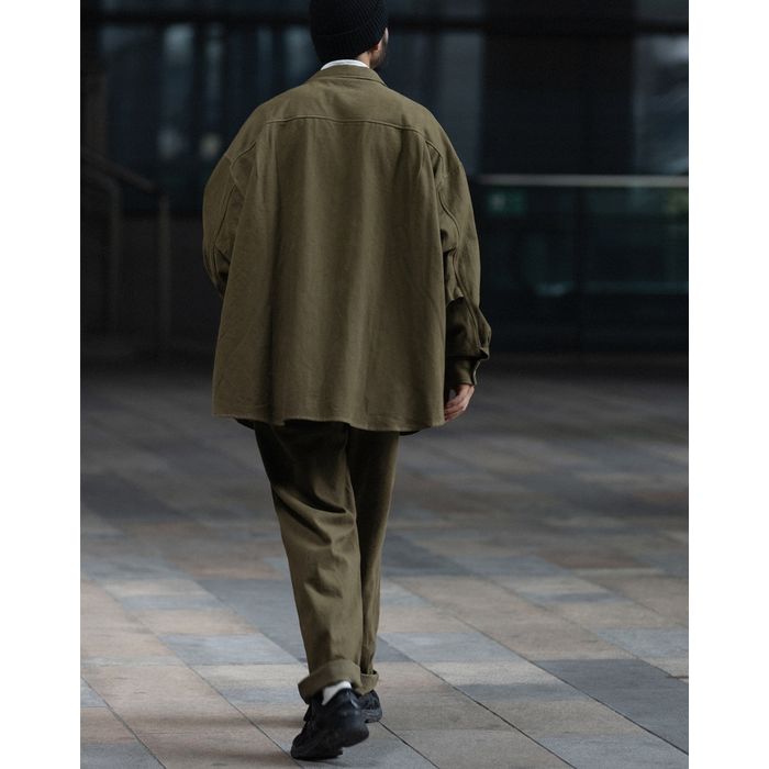 ステッチポケット 長袖シャツ　M10375