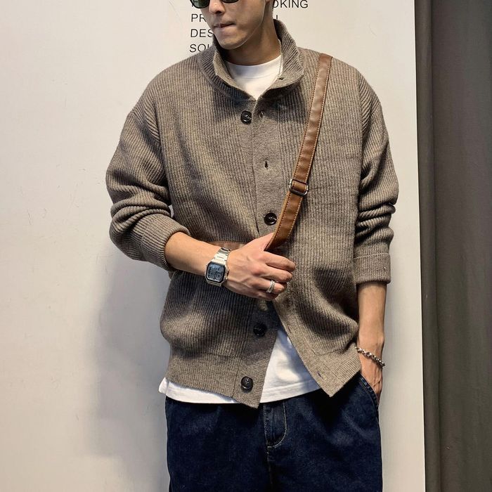 スタンドカラー カーディガン　M10529