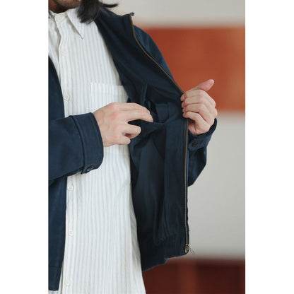 PUカラー フルジップ ブルゾン　M10381