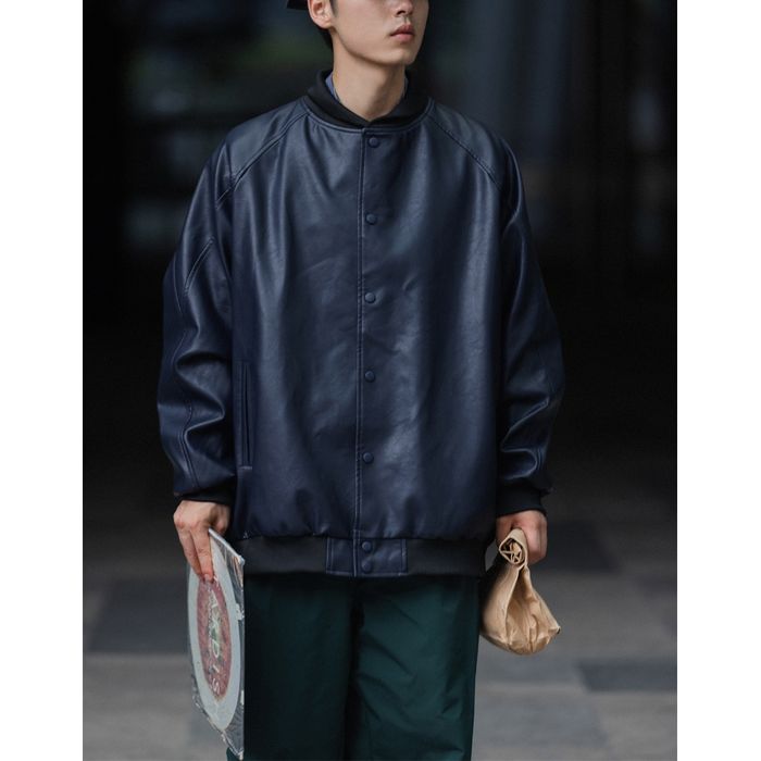 フェイクレザー ブルゾン M10427