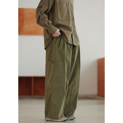 タック入り ワイドパンツ M10377