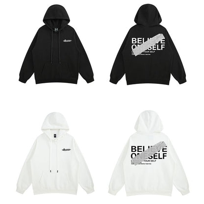 デザインロゴ オーバーサイズ フーディ　M10485