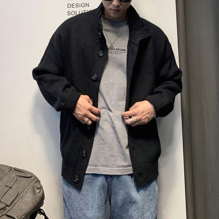 スタンドカラー カーディガン　M10529