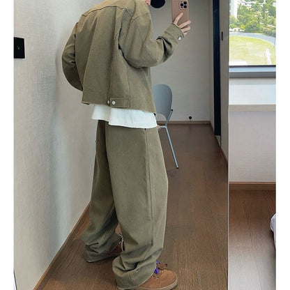 アシンメトリーデザイン ノーカラージャケット M10585