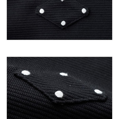 ドットラベル カーディガン　M10536