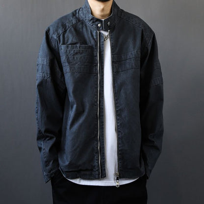 スタンドカラー ジップアップ ジャケット　M10507