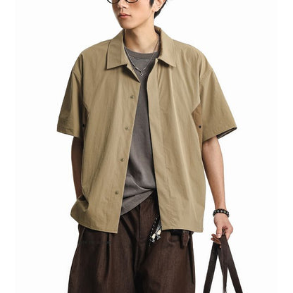 バイカラー 半袖シャツ　M10757