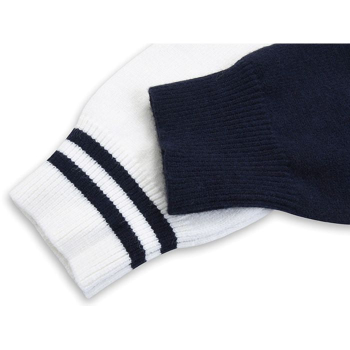 アシンメトリーカラーブロック ニット　M10528