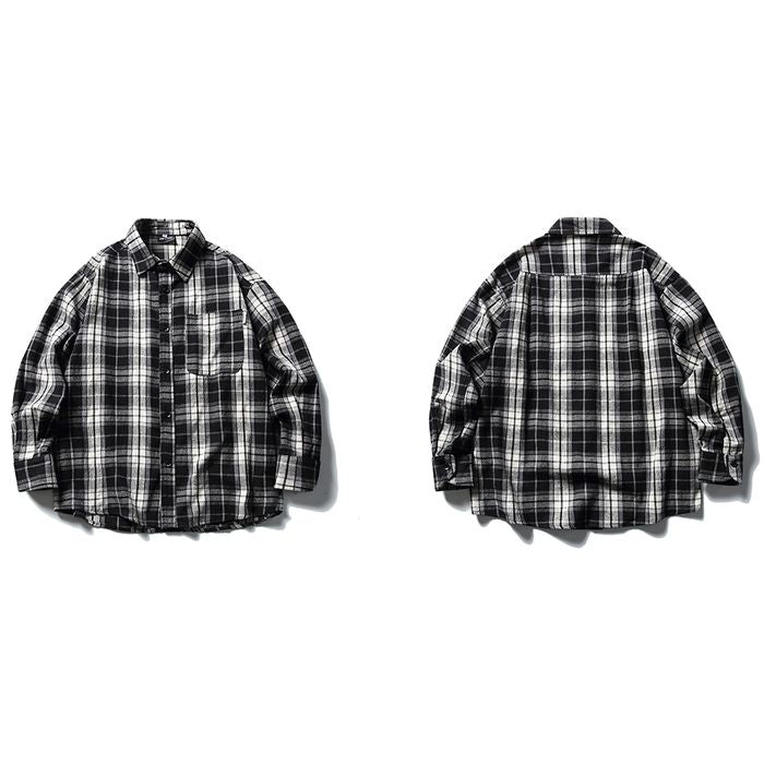 チェック柄シャツ M10597