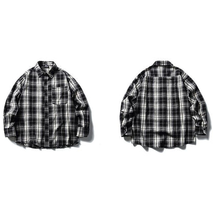 チェック柄シャツ M10597