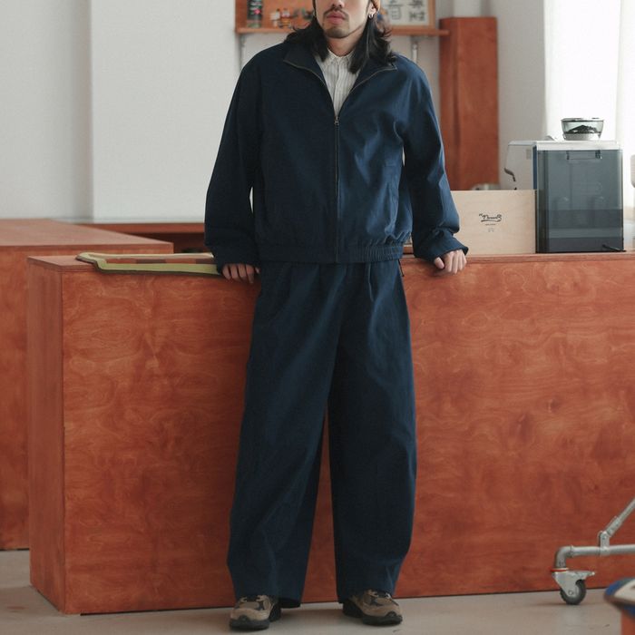 PUカラー フルジップ ブルゾン　M10381