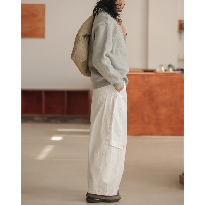 襟付き リラックス ルーズニット M10434